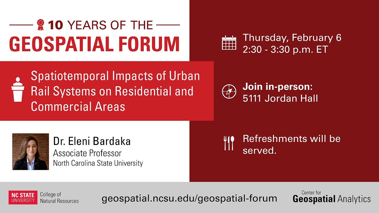 Geospatial Forum: Dr. Eleni Bardaka