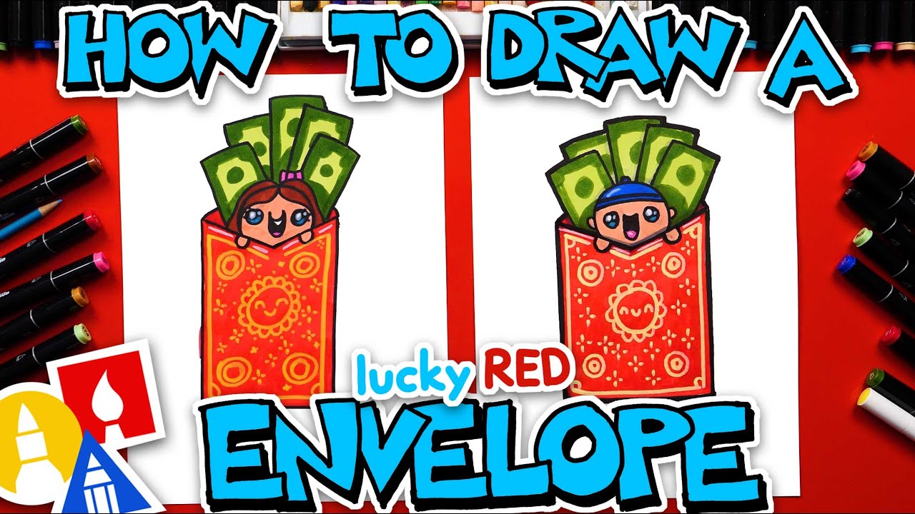 How To Draw A Lucky Red Envelope - Lunar New Year!