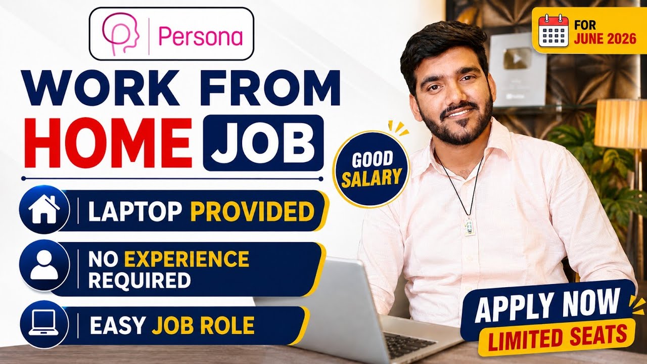 Persona Work From Home Jobs 2026 | Online Jobs At Home | WFH Jobs | Verified Remote Jobs For Fresher