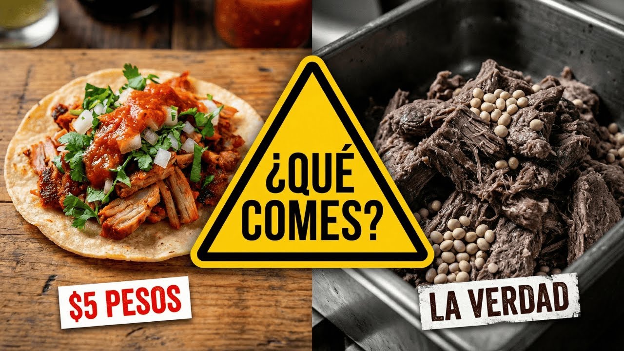 La MENTIRA de los Tacos de $5 Pesos ¿Qué Estás Comiendo