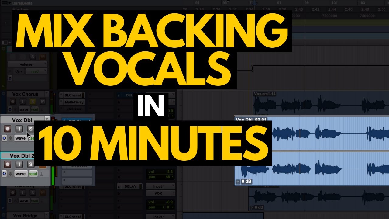 Mix Backing Vocals In 10 Minutes - RecordingRevolution.com