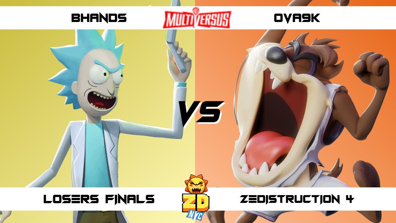 ZEDISTRUCTION 4 Losers Finals OVA9k (Taz) vs Bhands (Rick) MultiVersus Tournament