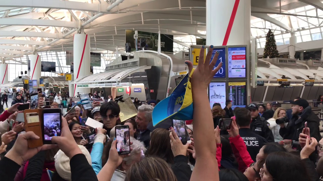 DIMASH QUDAIBERGEN DEPARTURE JFK AIRPORT NEW YORK