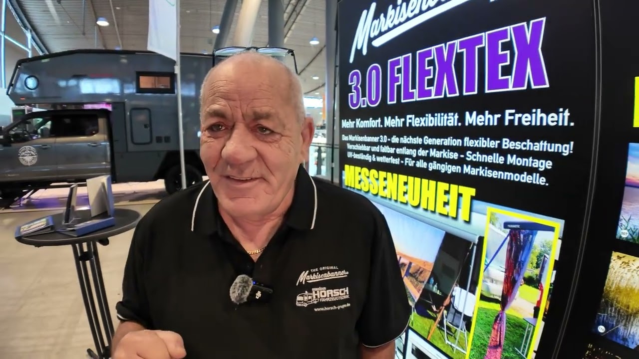 Deutscher Unternehmer erfindet neuartiges Wohnmobil Markisenbanner 3.0 Flextex Camping 2026