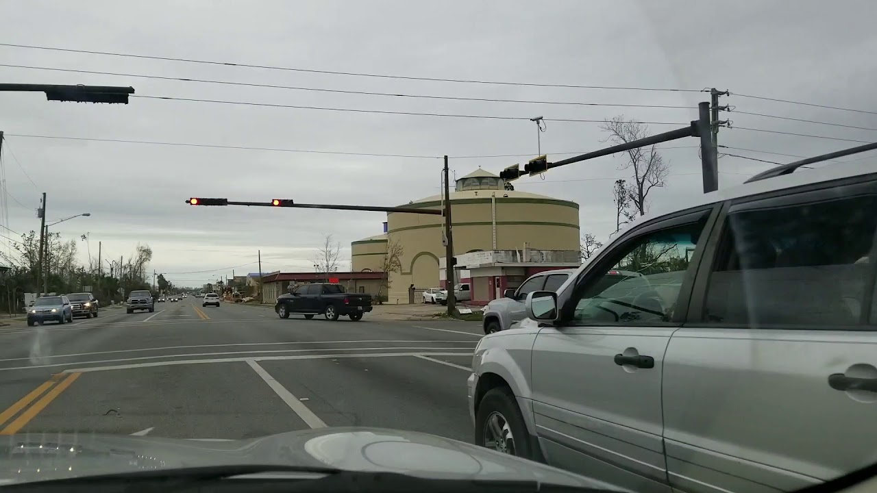 Hurricane Michael 1 month later, driving through Lynn Haven , Fl. 11/03/18