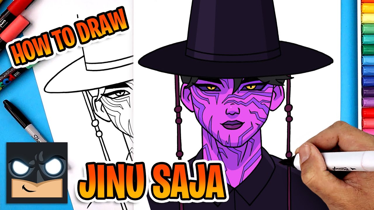 How to Draw Jinu Saja Demon Form | K Pop Demon Hunters