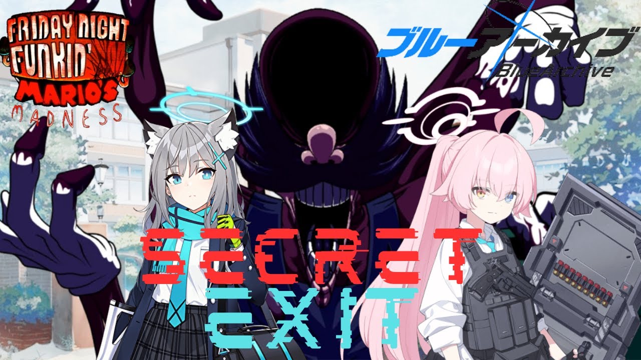 【FNF×Blue archive】All stars Secret exit ft.Hoshino,Shiroko,and ???
