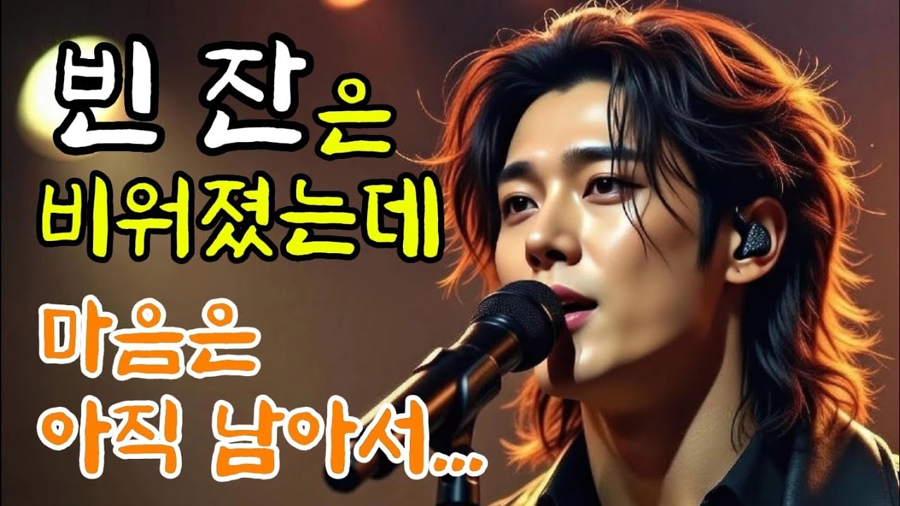 🌸『 빈잔 』｜비워졌는데 마음은 아직 남아서 | 중년감성 | 감성트로트 | 락발라드