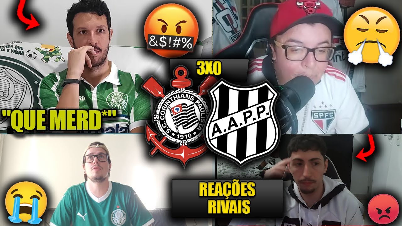 REA&Ccedil;&Otilde;ES dos RIVAIS FURIOSOS na ESTREIA - CORINTHIANS 3x0 PONTE PRETA - REACT PAULIST&Atilde;O 2026