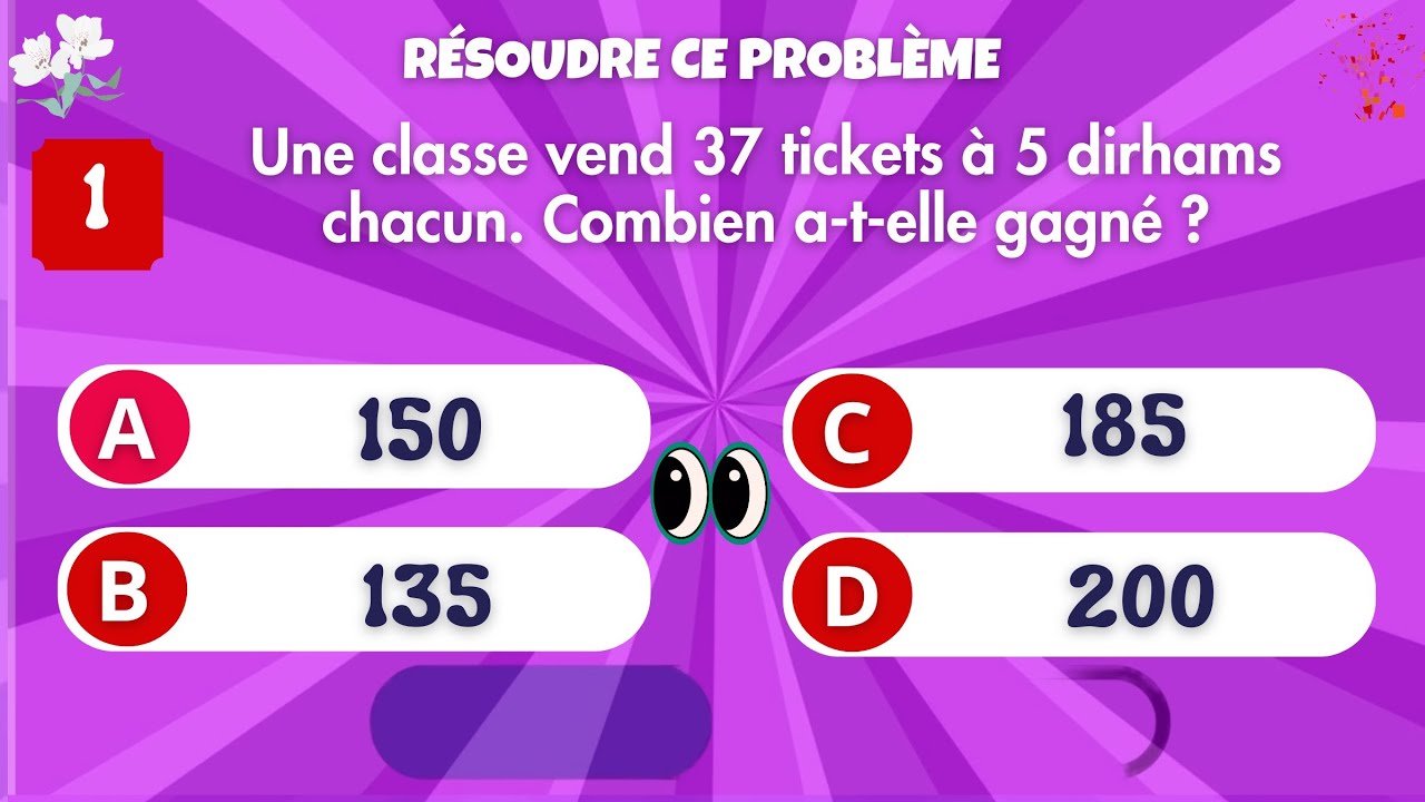 Es-tu Fort en Maths ? 20 Situations-Problèmes Niveau 5ᵉ Année 📘