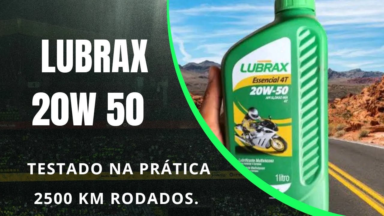 Lubrax 20W 50 testado na prática, e no viscosimetro, dá para  rodar 3000 km na moto?