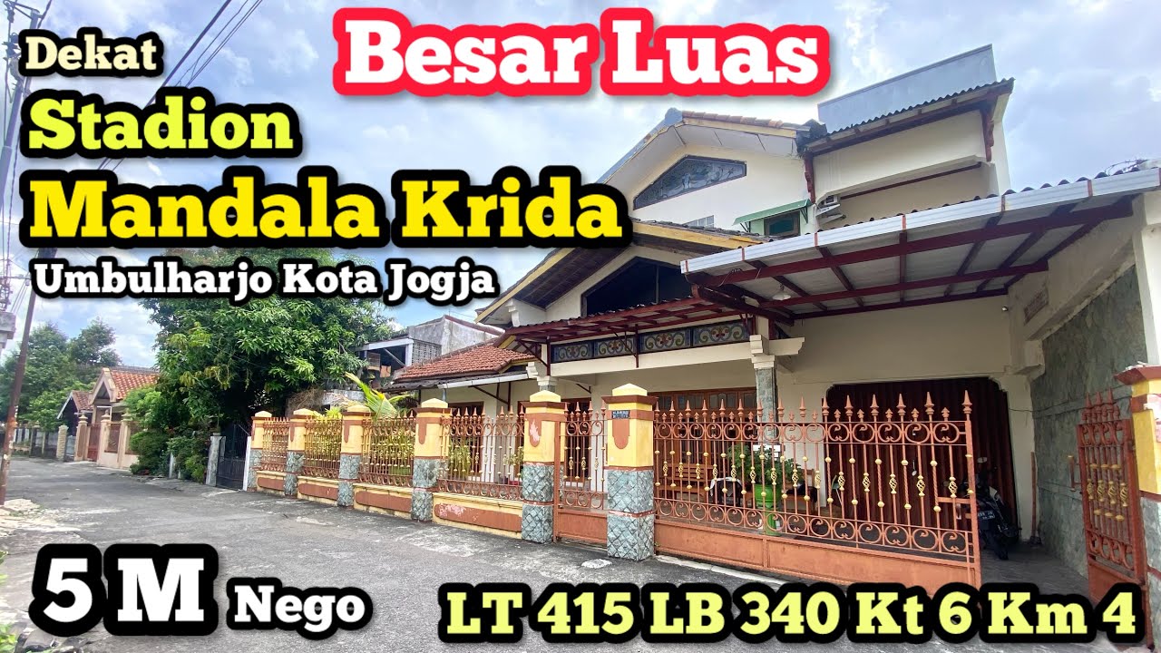 Rumah Besar Pusat Kota Jogja !!! Dekat Stadion Mandala Krida Umbulharjo Kota Jogja