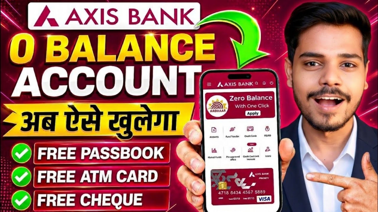 Axis Bank Zero Balance Account | Axis Bank | Axis Bank Savings Account Opening Online