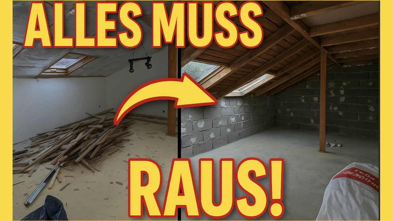 Kernsanierung Altbau - Wir nehmen unser 80iger-Jahre-Haus auseinander 😱😱 DIY
