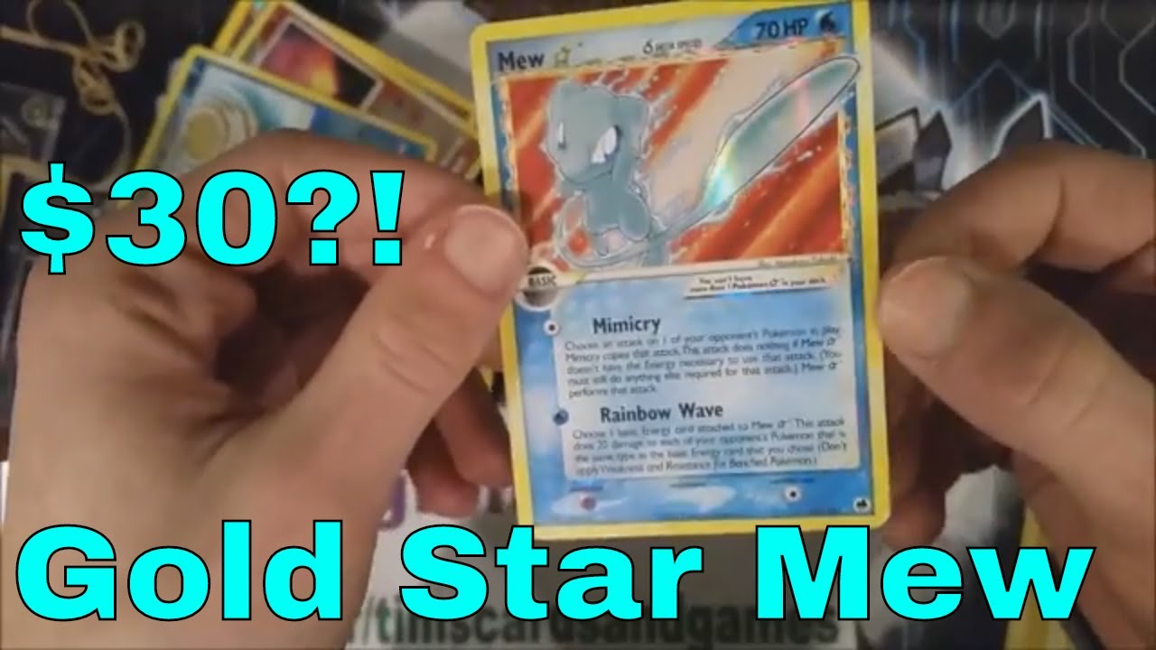 $30 GOLD STAR Shiny Shining MEW 101/101 + Delta Species Charizard 4/100 Dragon Frontiers Pokemon