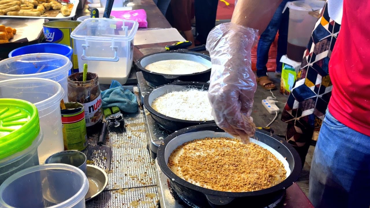 Peanut Apam Balik | Asian Peanut Pancake Turnover (Apam Balik)-Singapore Night Market Food