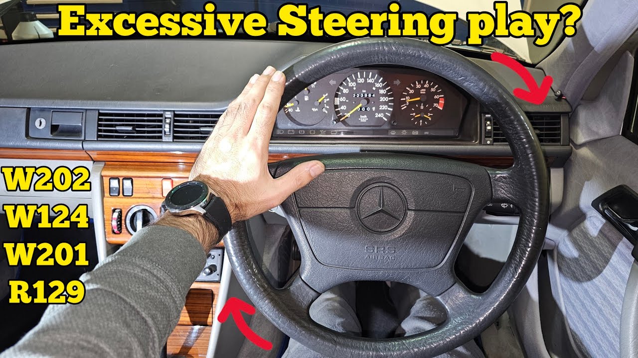 Регулировка люфта рулевого механизма Mercedes Benz, W124, R129, W201, W202.