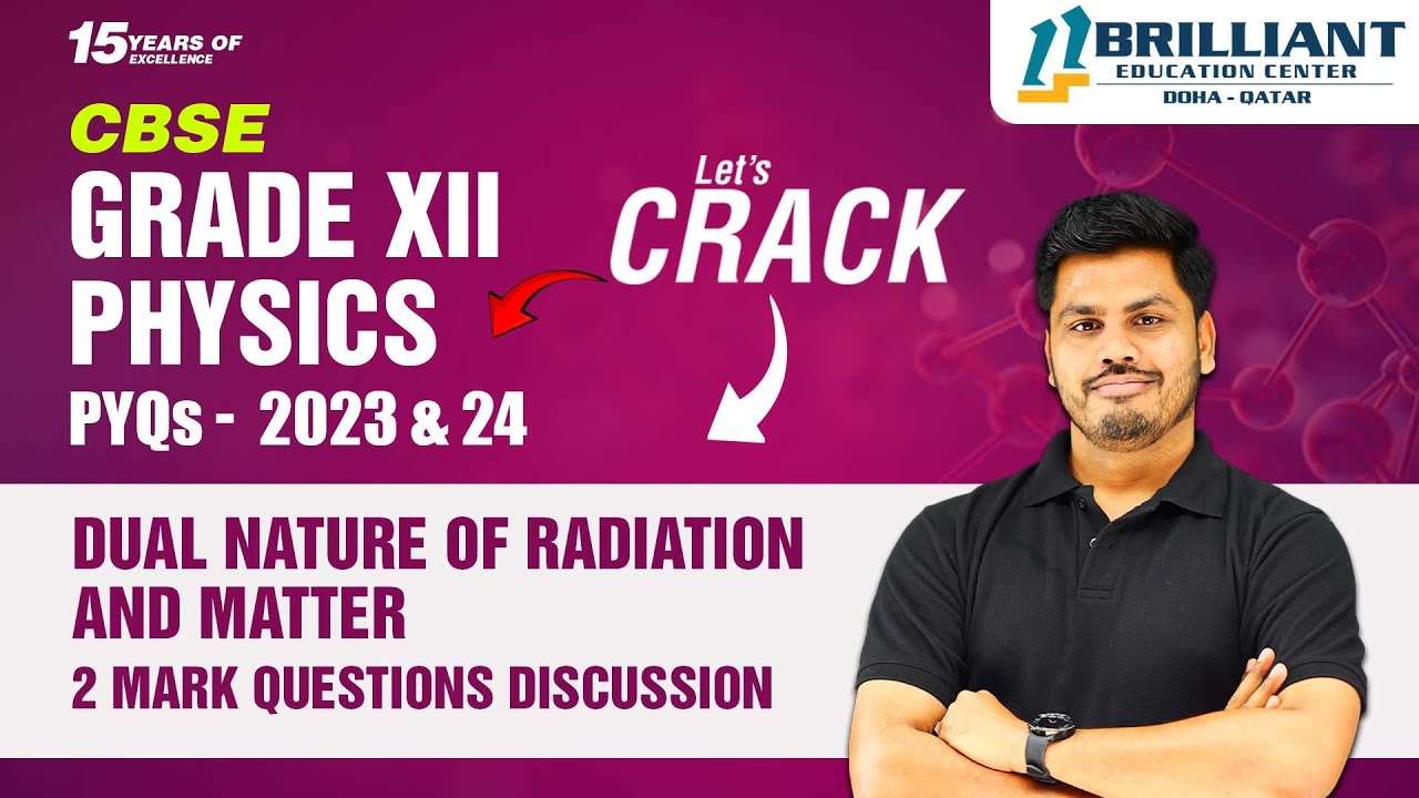 CBSE 12 Board Exam PYQs 2023 & 2024 | Physics | Dual Nature of Radiation and Matter 2 Mark Questions