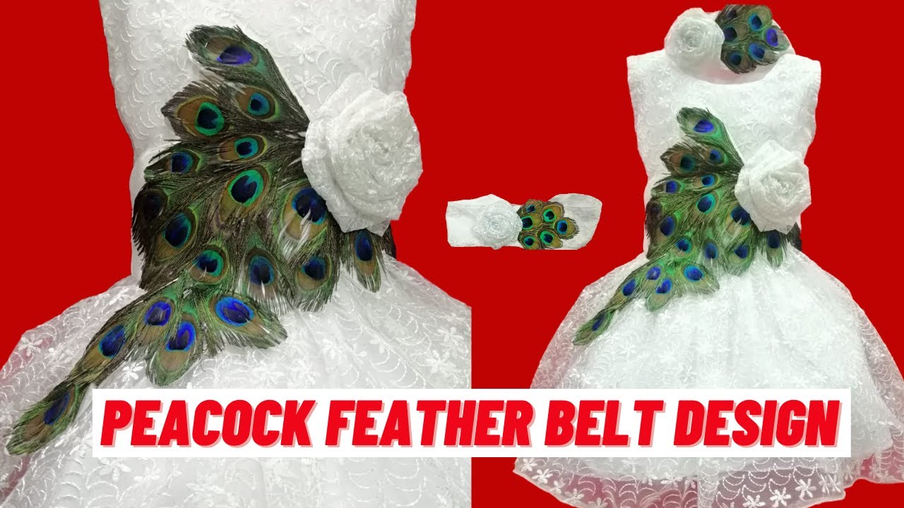 Peacock Feather Belt Design