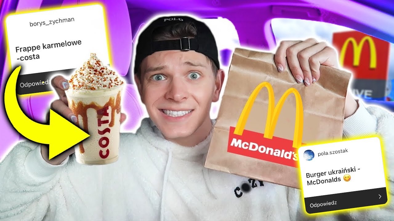 TESTUJĘ ULUBIONE JEDZENIE WIDZÓW Z FAST FOODÓW 😱 | Dominik Rupiński