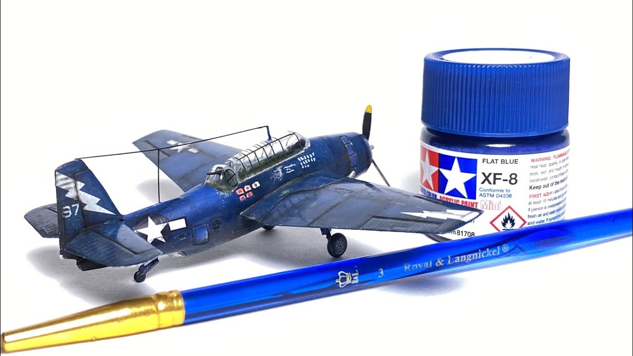 TBF Avenger 1/144- Minicraft Model Kits- brush painted