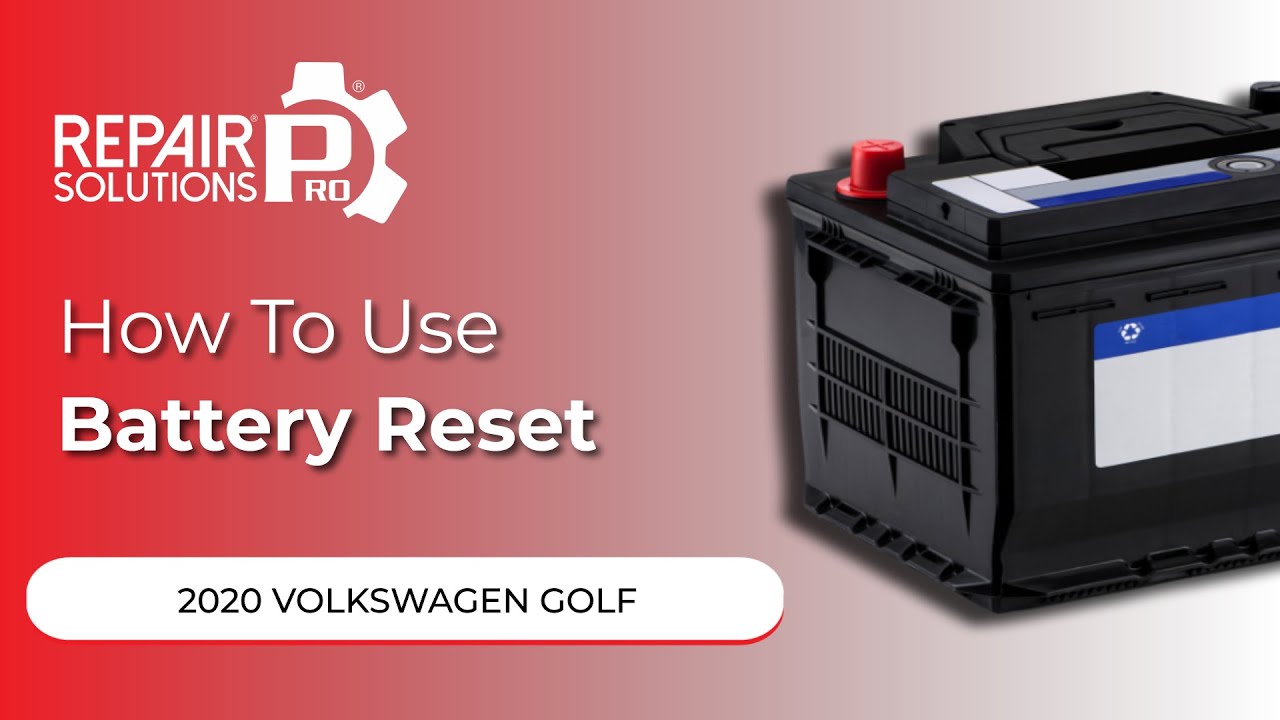 How to Use Battery Reset Function on SDS | 2020 Volkswagen Golf
