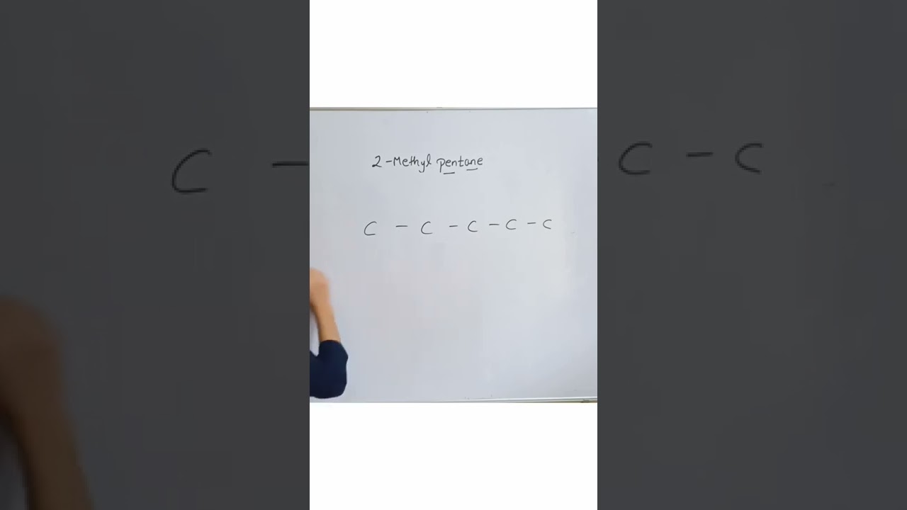 How to draw structure for 2-Methyl pentane