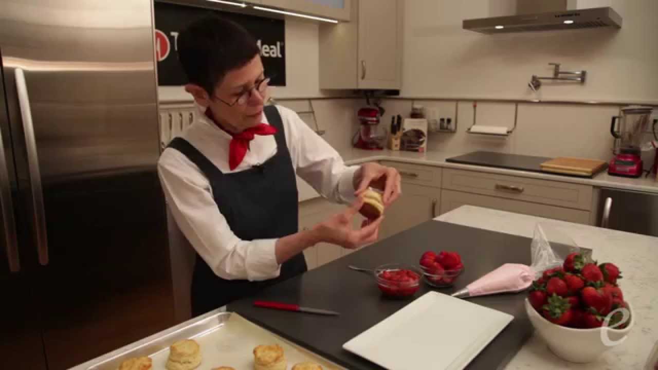 Double-Strawberry And Rose Shortcakes from Dorie Greenspan