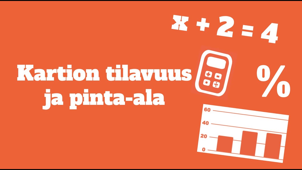 Kartion tilavuus ja pinta ala