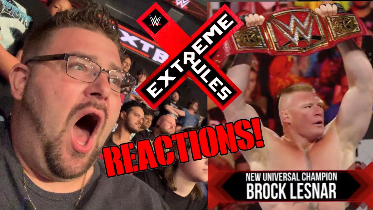 WWE Extreme Rules PPV LIVE ARENA REACTIONS Results and Review BROCK LESNAR CASHES IN