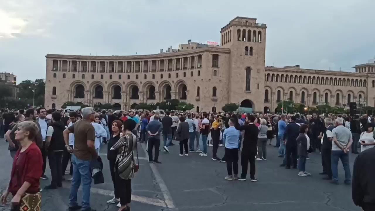 Armenians take part in anti-government protest in central Yerevan | AFP