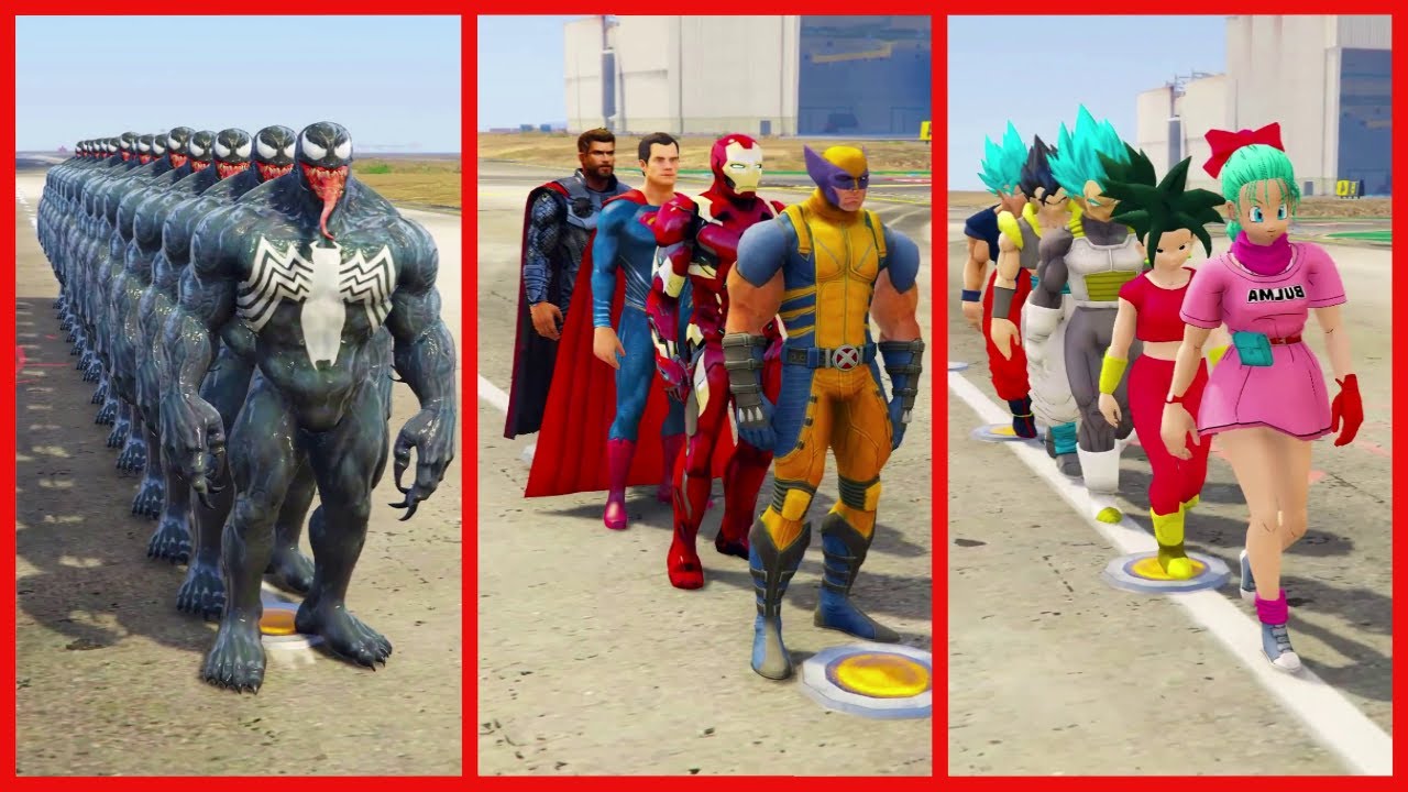 Marvel vs DC Final War | GTA 5 Superhero Fight #63