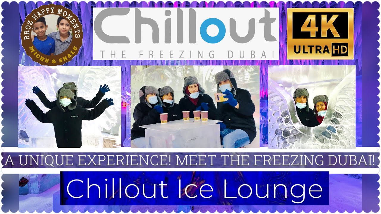 CHILLOUT ICE LOUNGE IN DUBAI## -6&deg;C ## 4K video