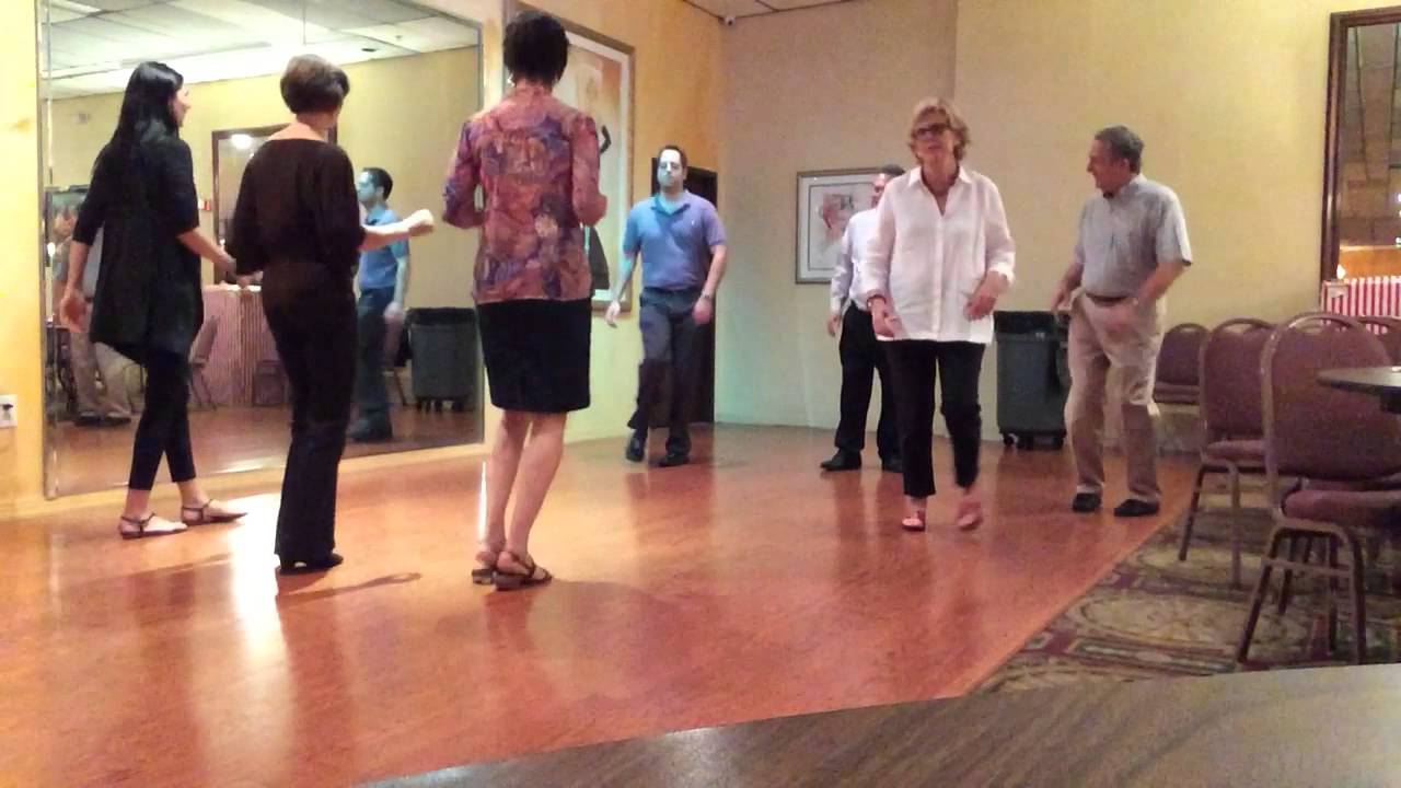 Italian Wedding, guests learning Tarantella