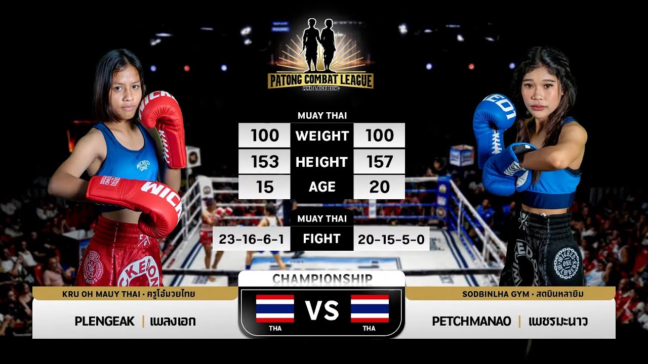 Phleng Eak Kru Oh Muay Thai VS Petch Manaow Sodbinnalai Gym Patong Combat 12-10-2025