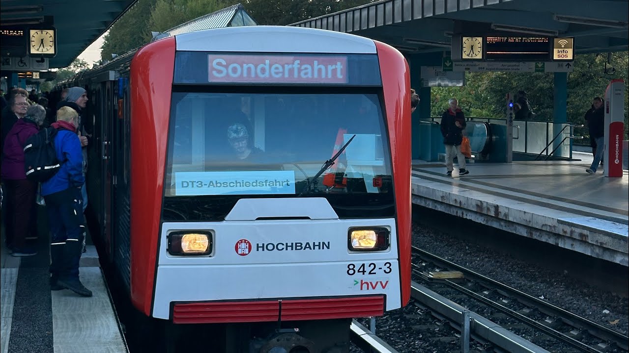 Fahrt von Dehnheide bis Barmbek im DT3