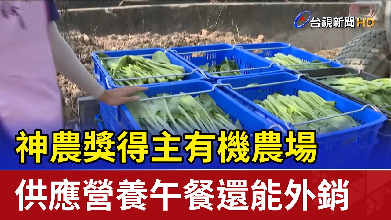 神農獎得主有機農場 供應營養午餐還能外銷