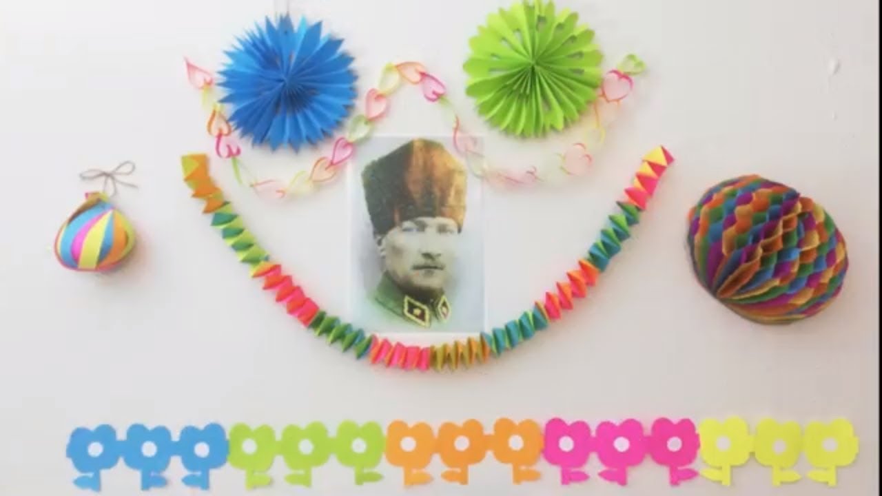 SÜS YAPIMI - 23 NİSAN  SÜSLERİ YAPIMI - 23 NİSAN SÜSLEMELERİ - KAĞITTAN SÜS YAPIMI - NASIL YAPILIR