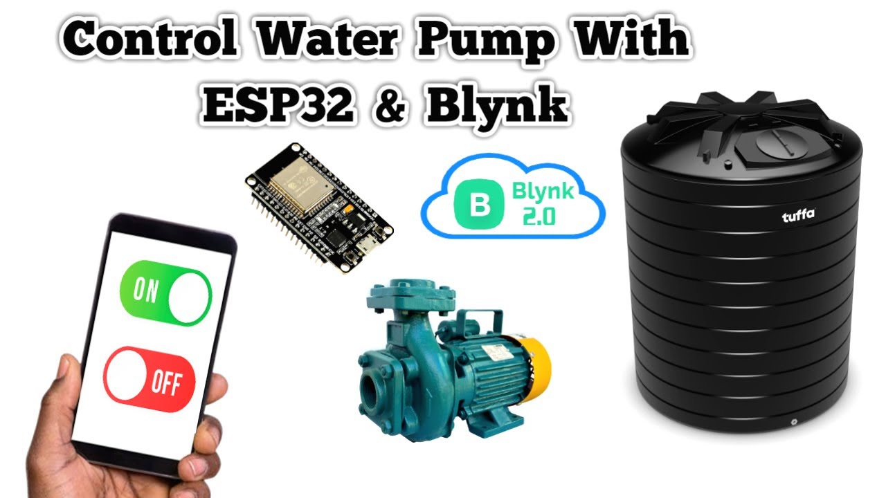Как управлять водяным насосом с помощью ESP32 и Blynk IoT | Проекты Blynk IoT
