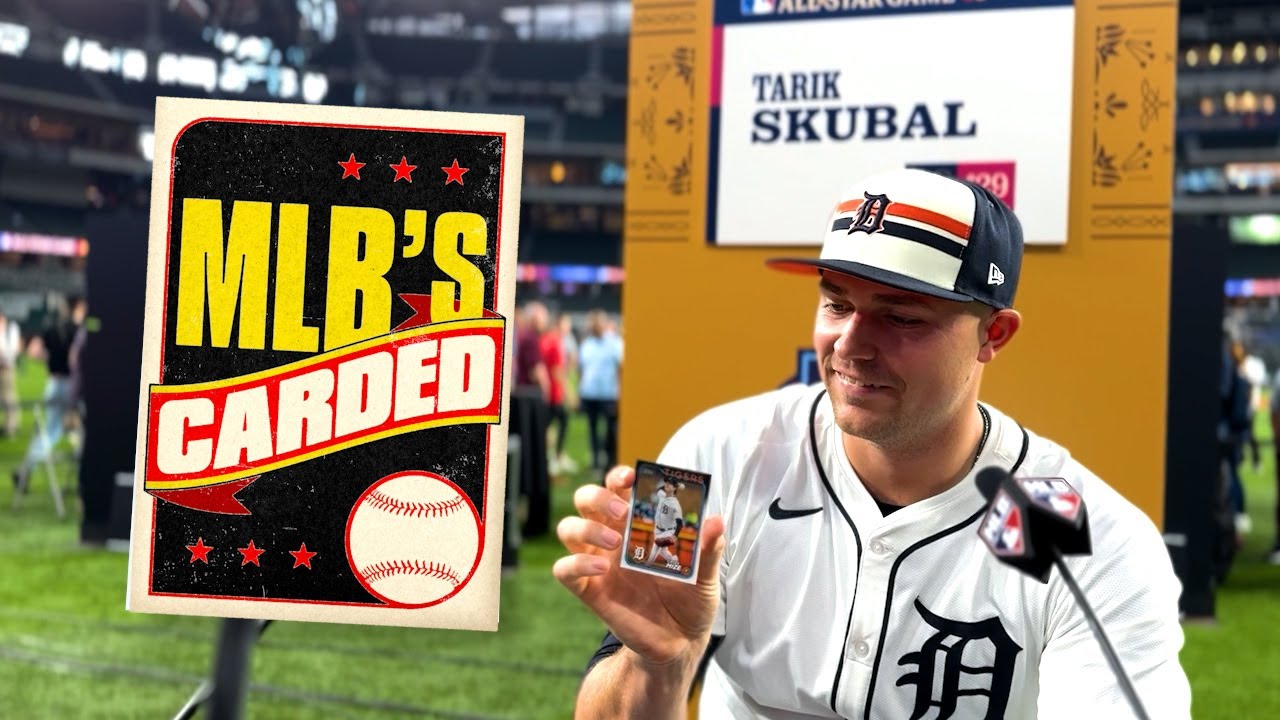 Showing off cards to All-Stars and top prospects at All-Star Week! | Carded