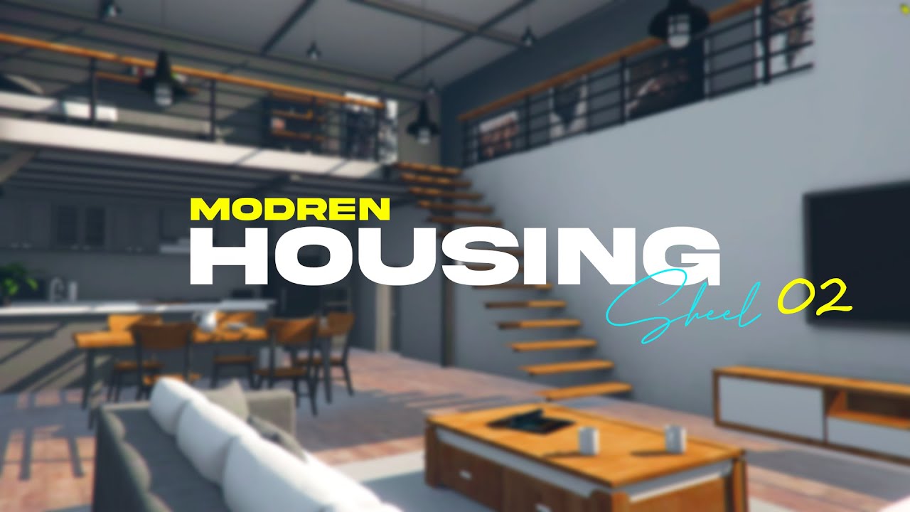 Free House Shell Fivem | FiveM MLO Interior | Low-End Realistic House | GTA QNIQUE Housing Shell 02