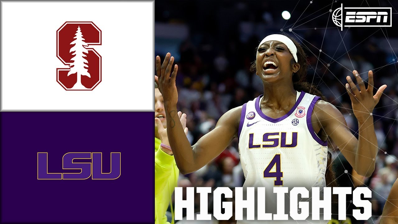 COMEBACK OT WIN 🏆 Stanford Cardinal vs. LSU Tigers | Full Game Highlights | ESPN CBB