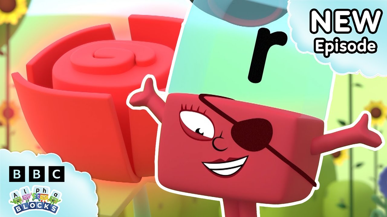 R's Really Red Rose 🌹 | S5 E5 - FULL EPISODE | Learn to Read | @officialalphablocks