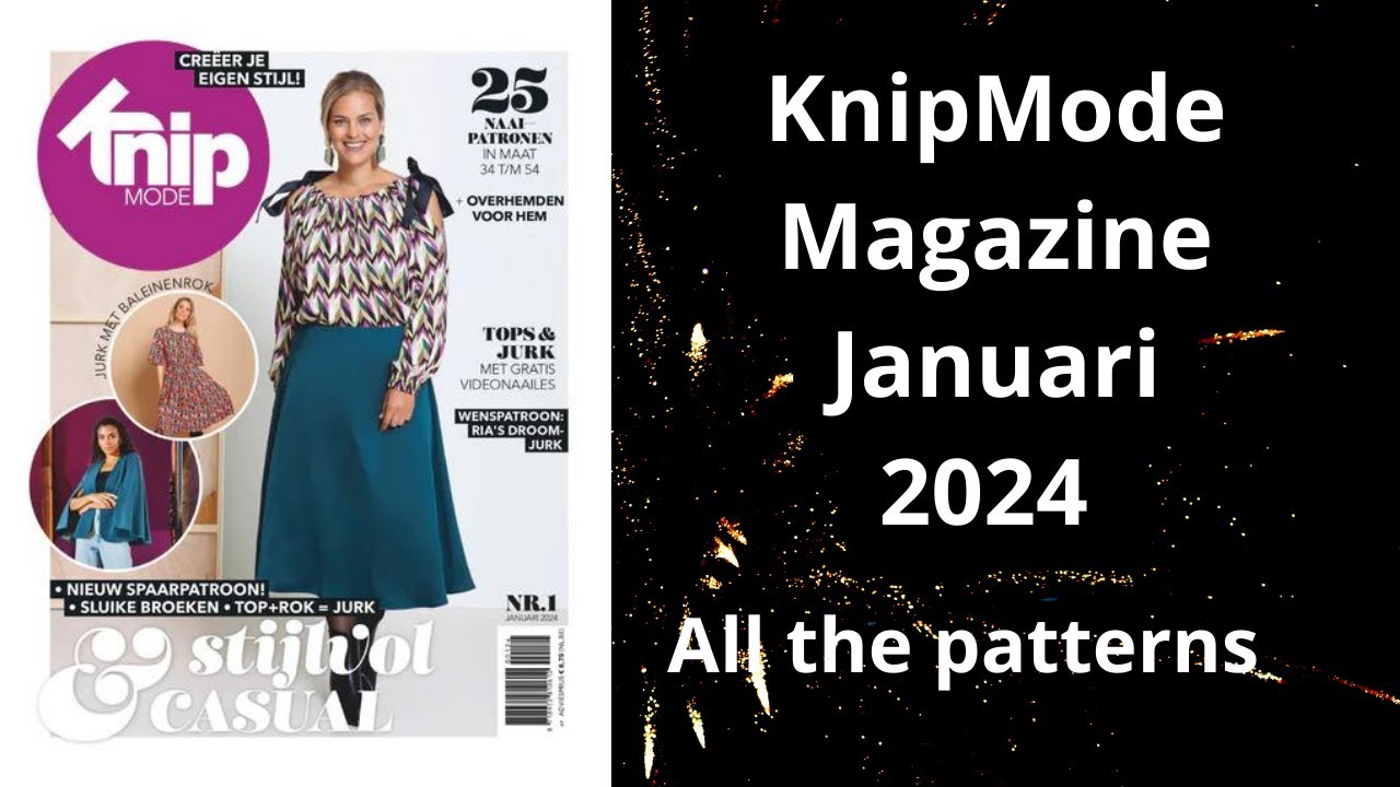 #KnipMode 1/2024 #KnipModeMagazine #BurdaExtra #FaitMain #sewingMagazine #knip
