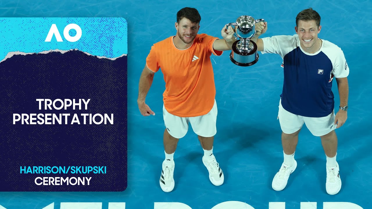 Men's Doubles Trophy Ceremony | Kubler/Polmans v Harrison/Skupski | Australian Open 2026