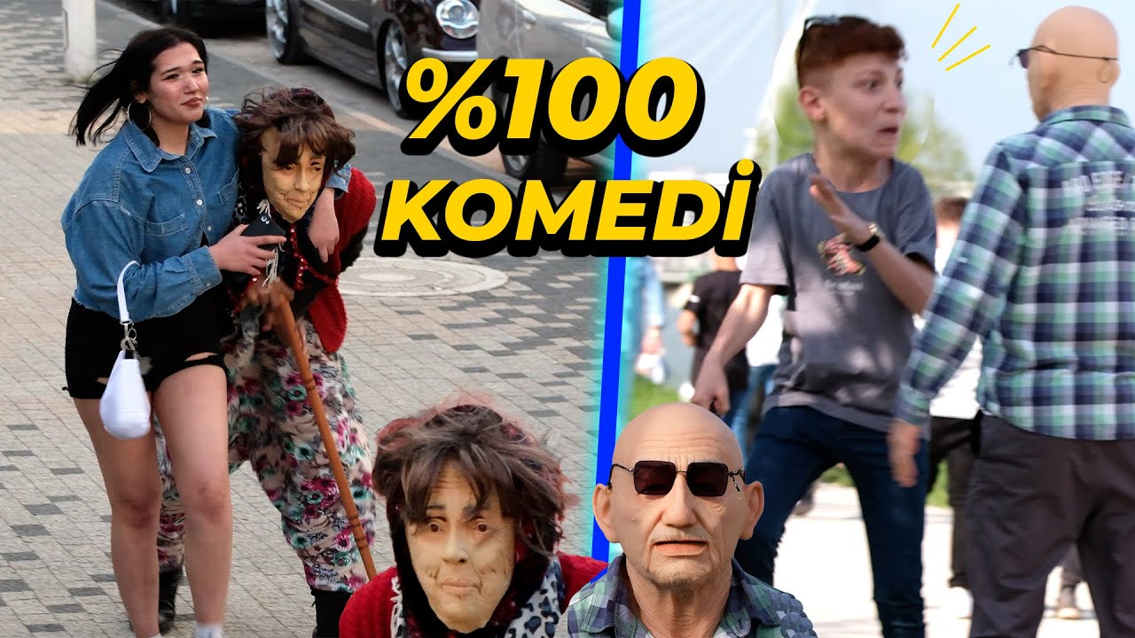 YAŞLI TEYZE ve YAŞLI DEDE ŞAKASI - 2'si1arada - %100 EĞLENCE