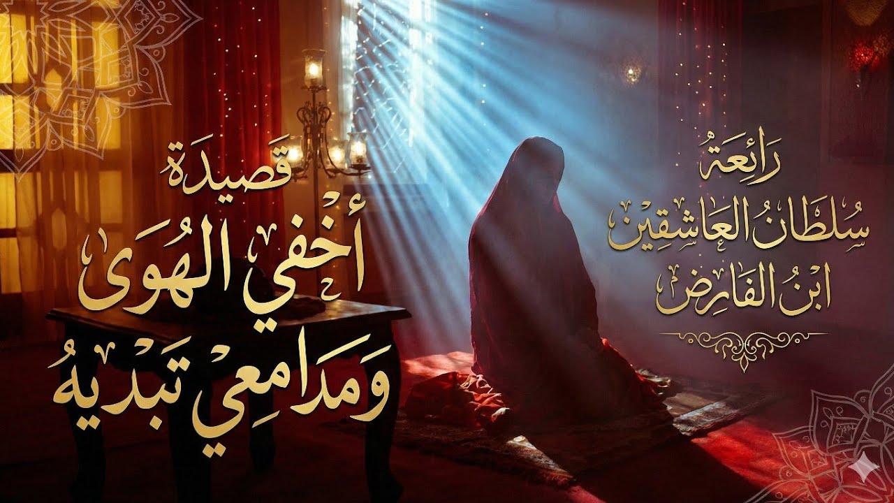 أخفي الهوى ومدامعي تبديه| رائعة سلطان العشاق ابن الفارض 