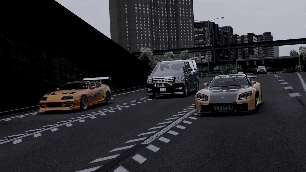 本気組の首都高 R34 - 900馬力