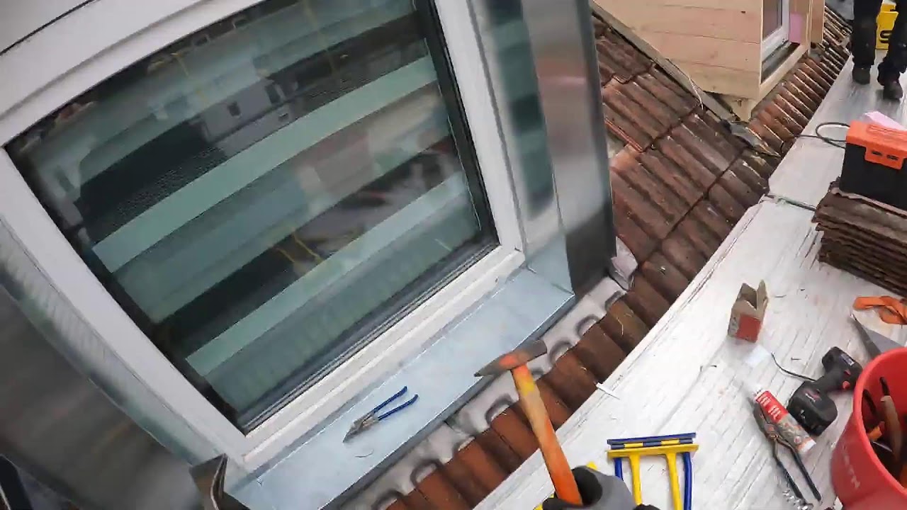 Gaube verblechen und Fensterbank in Zink - Teil 15 - Dachdecker Colditz