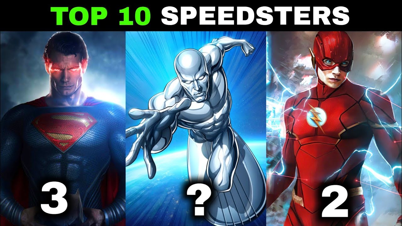 Top 10 Fastest Superheroes in Marvel & DC | in Hindi | SUPERHERO STUD10S